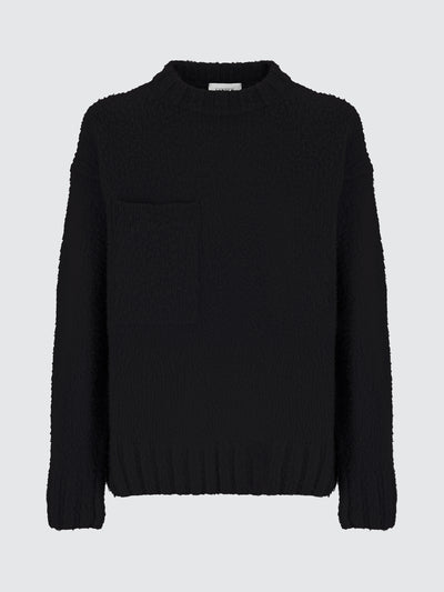Crew-neck wool jumper