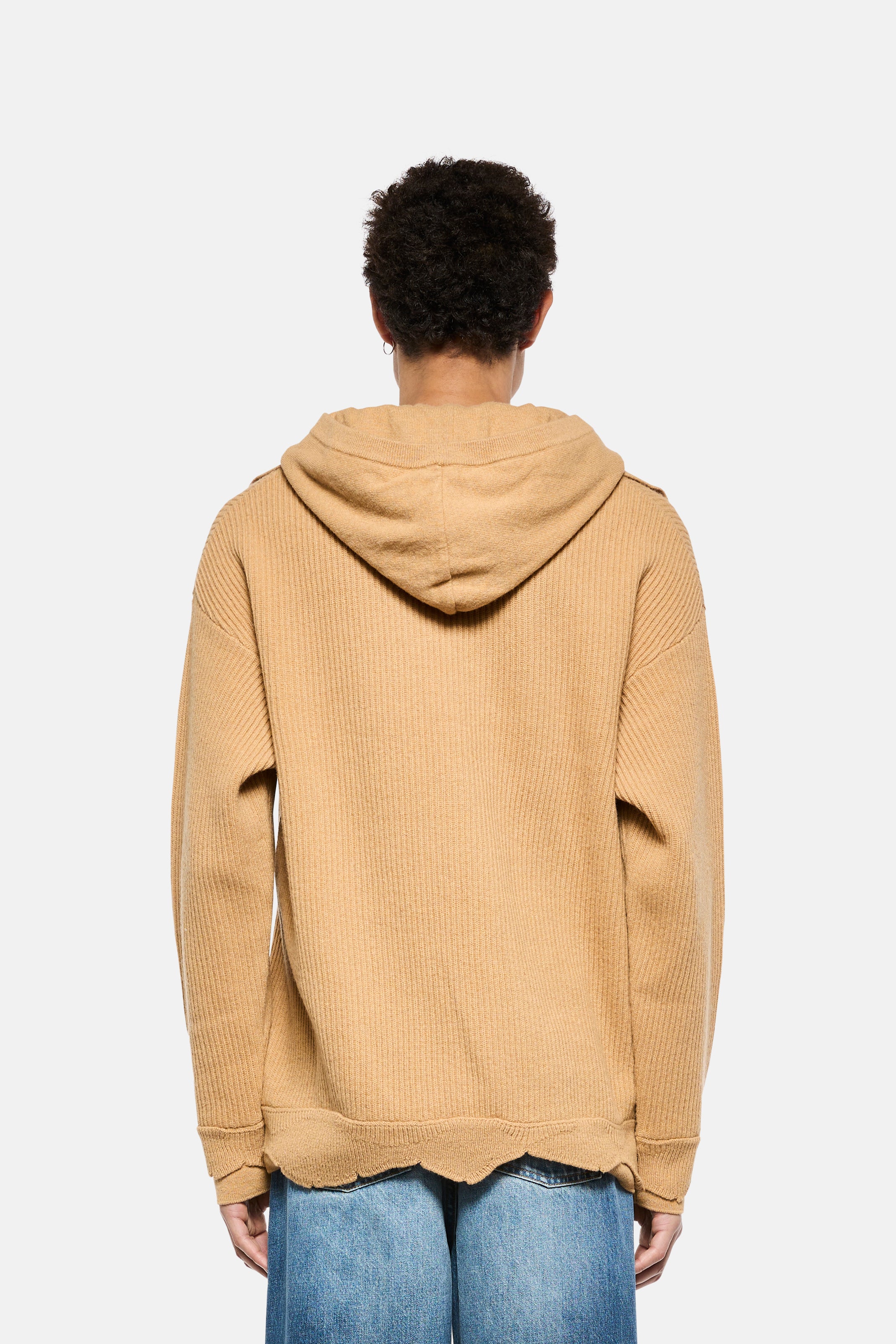 Hoddie scollo a V double edge