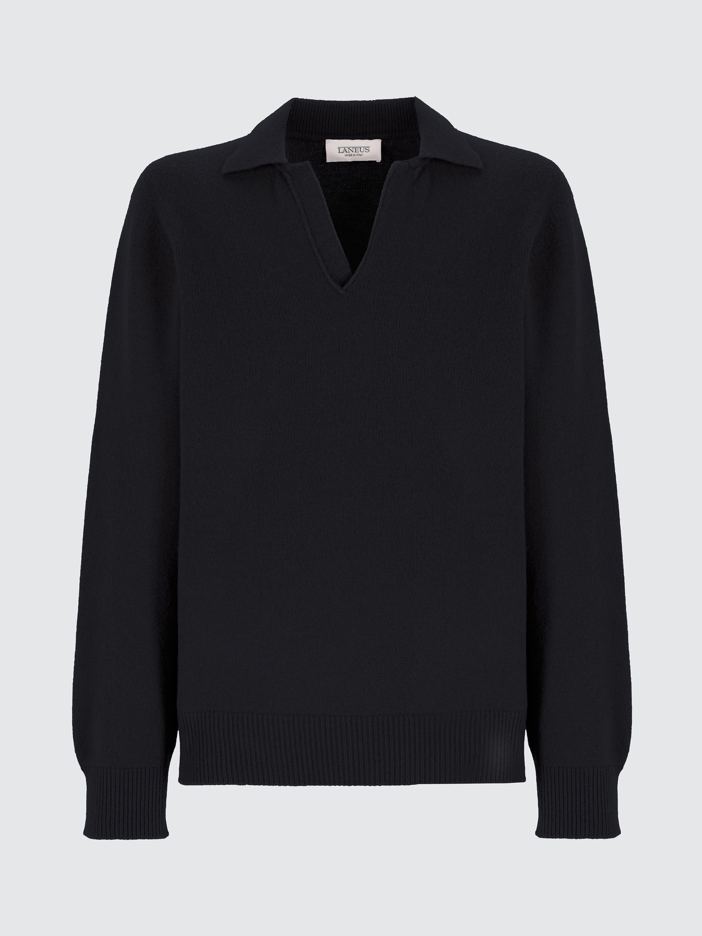 Wool and cashmere polo shirt