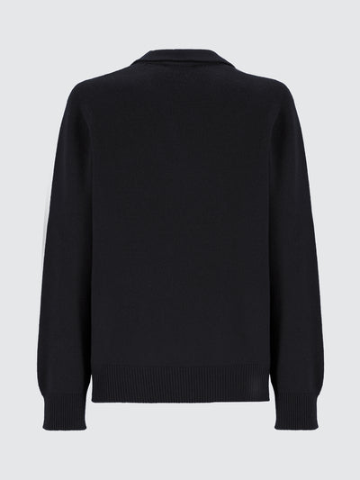 Wool and cashmere polo shirt
