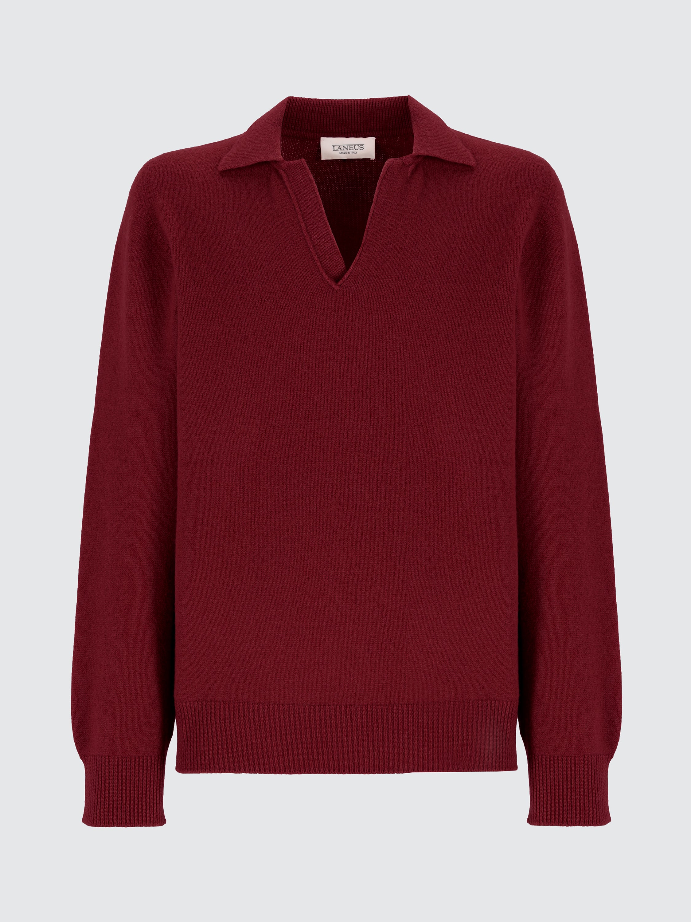 Wool and cashmere polo shirt