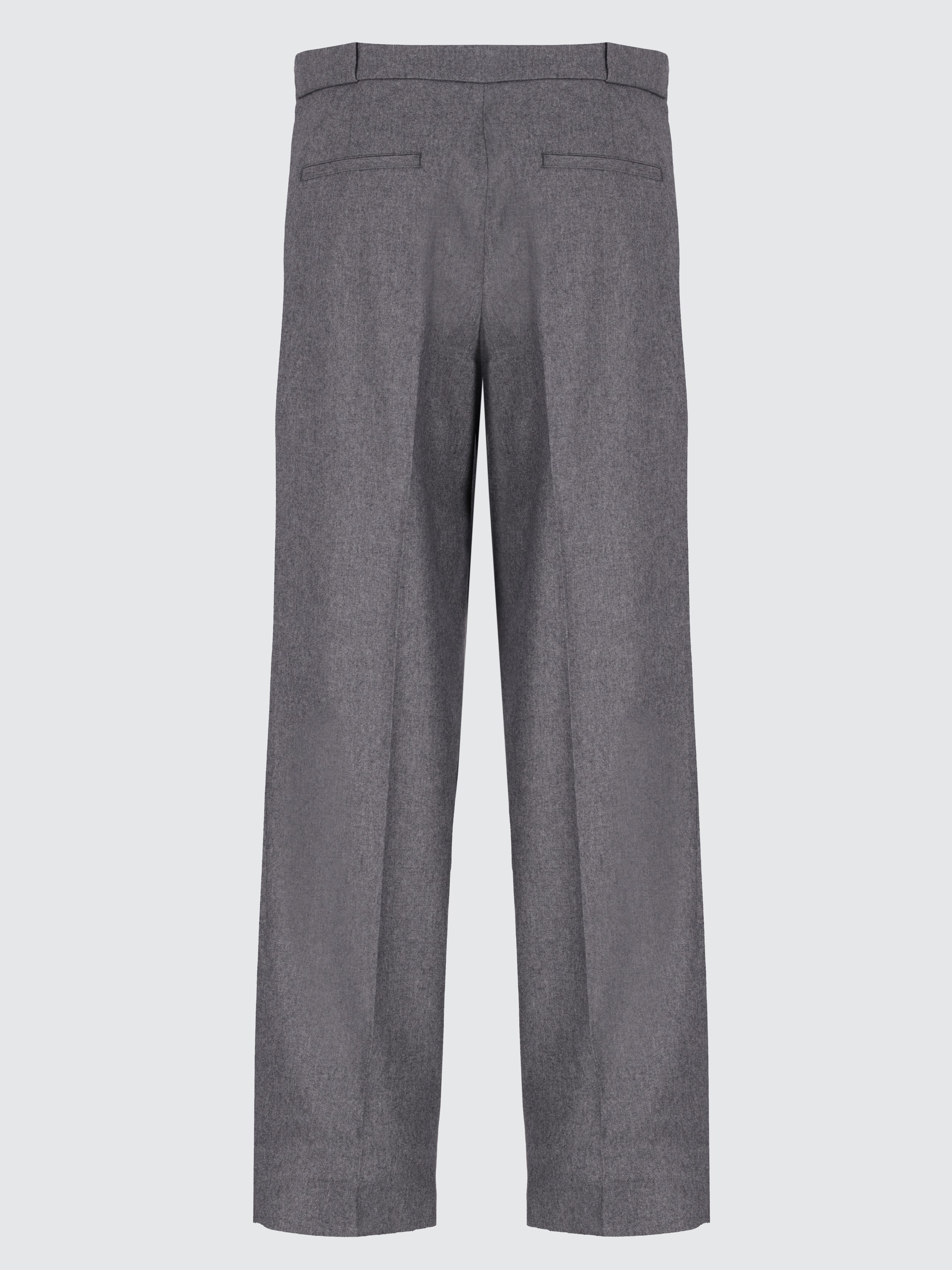 Pantaloni gamba larga doppia pence
