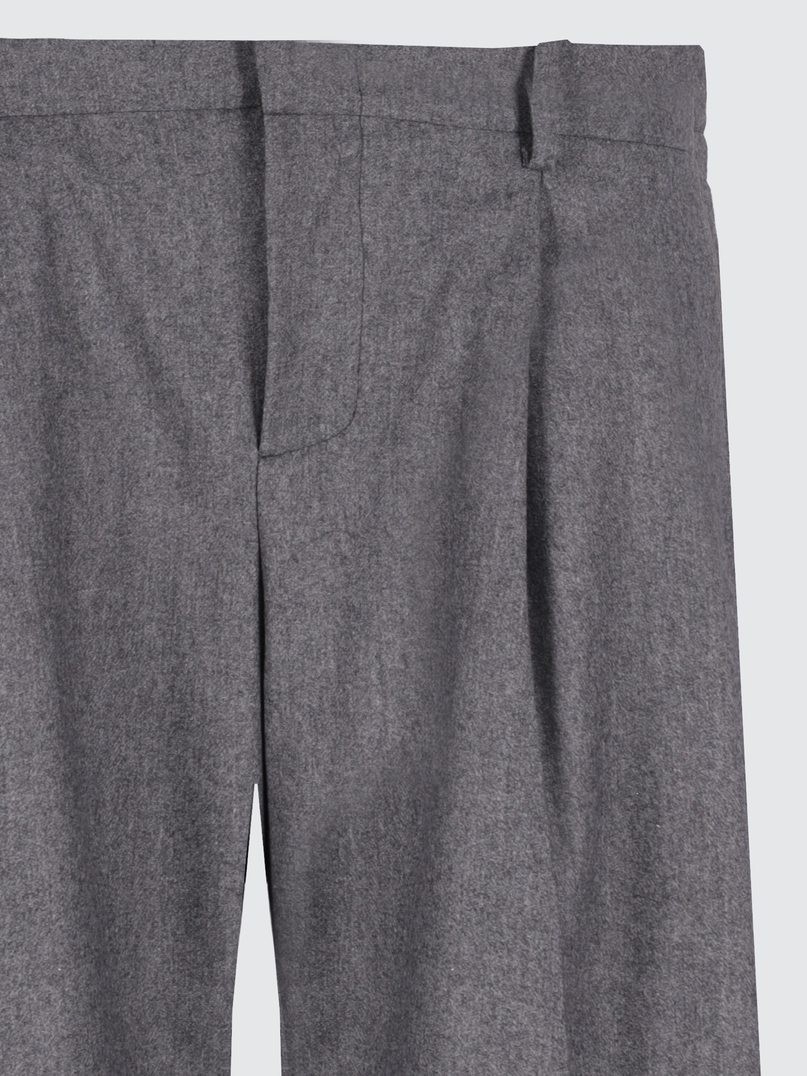 Pantaloni gamba larga doppia pence