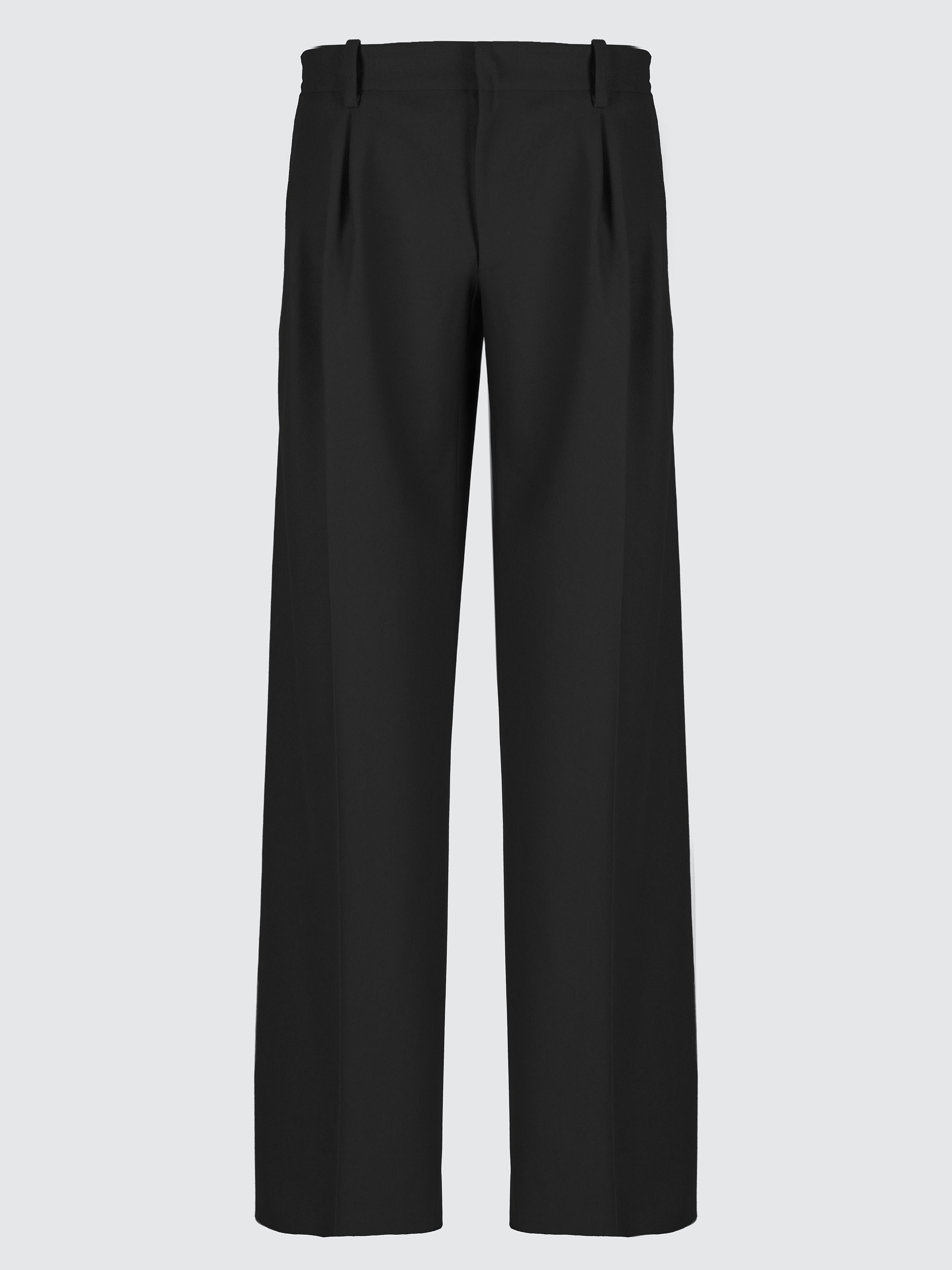 Wide-leg double pence pants