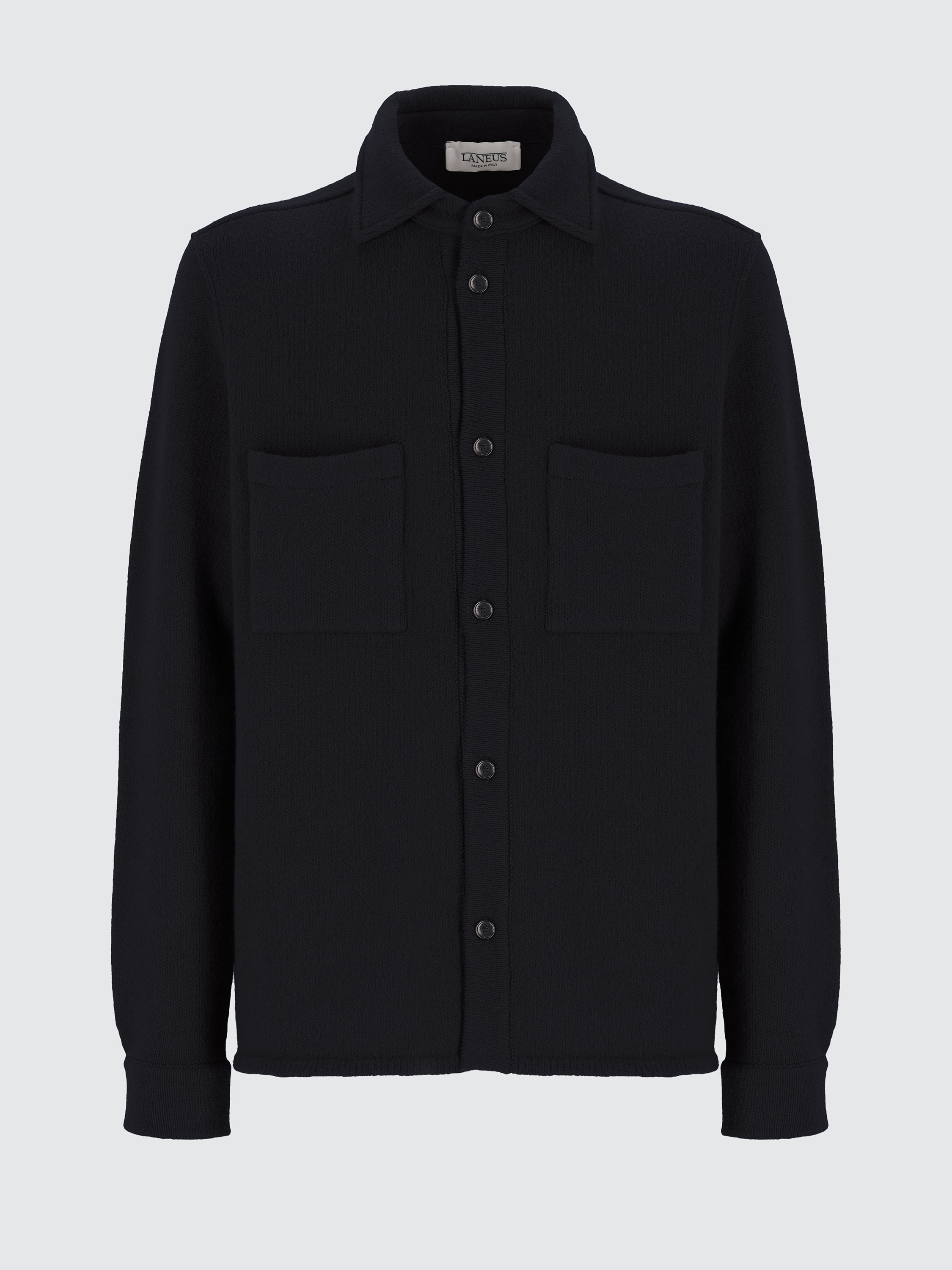 Wool and cashmere knitted shirt