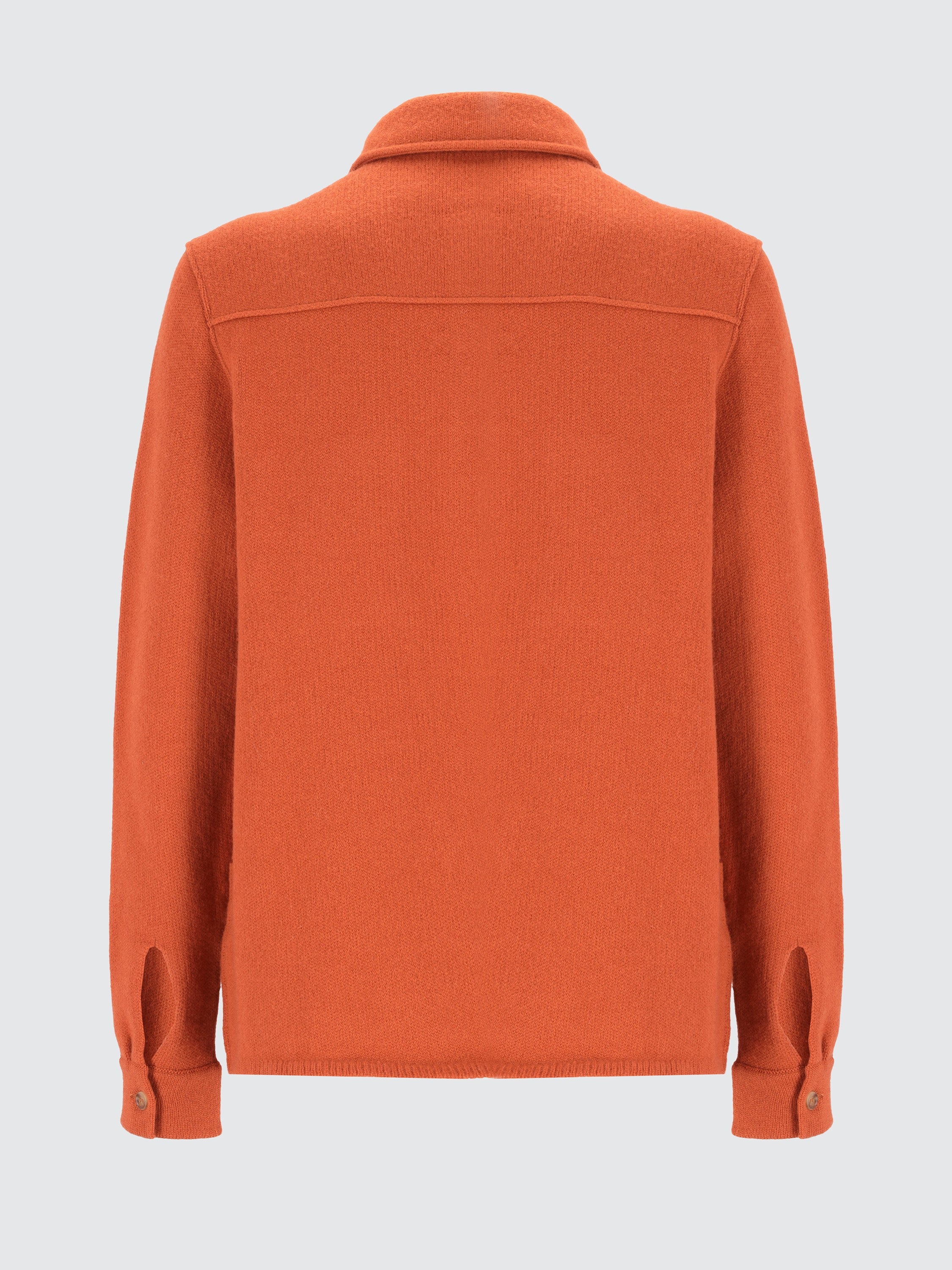Camicia con cappuccio in lana e cashmere
