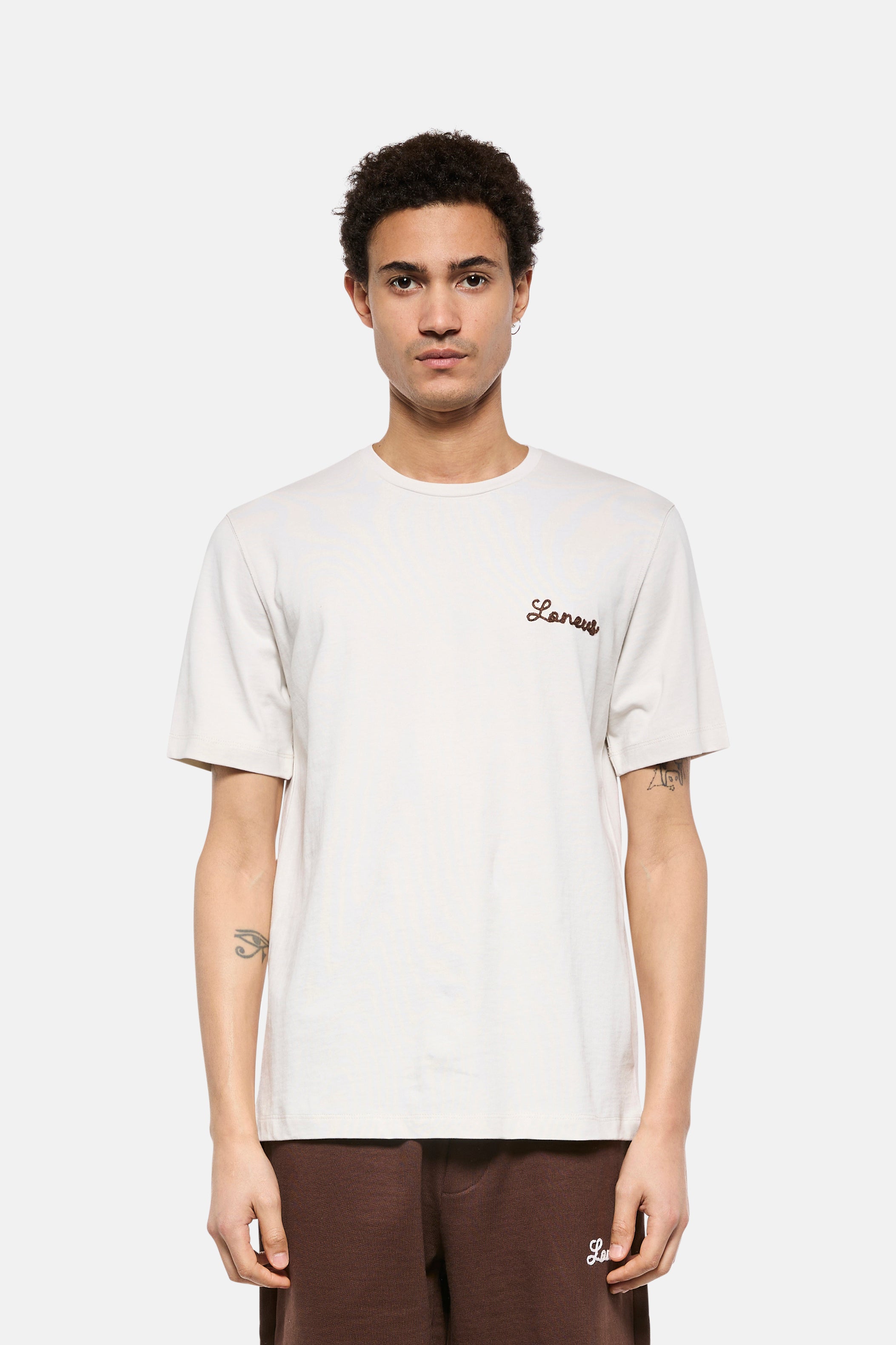 T-shirt girocollo in cotone Cornely
