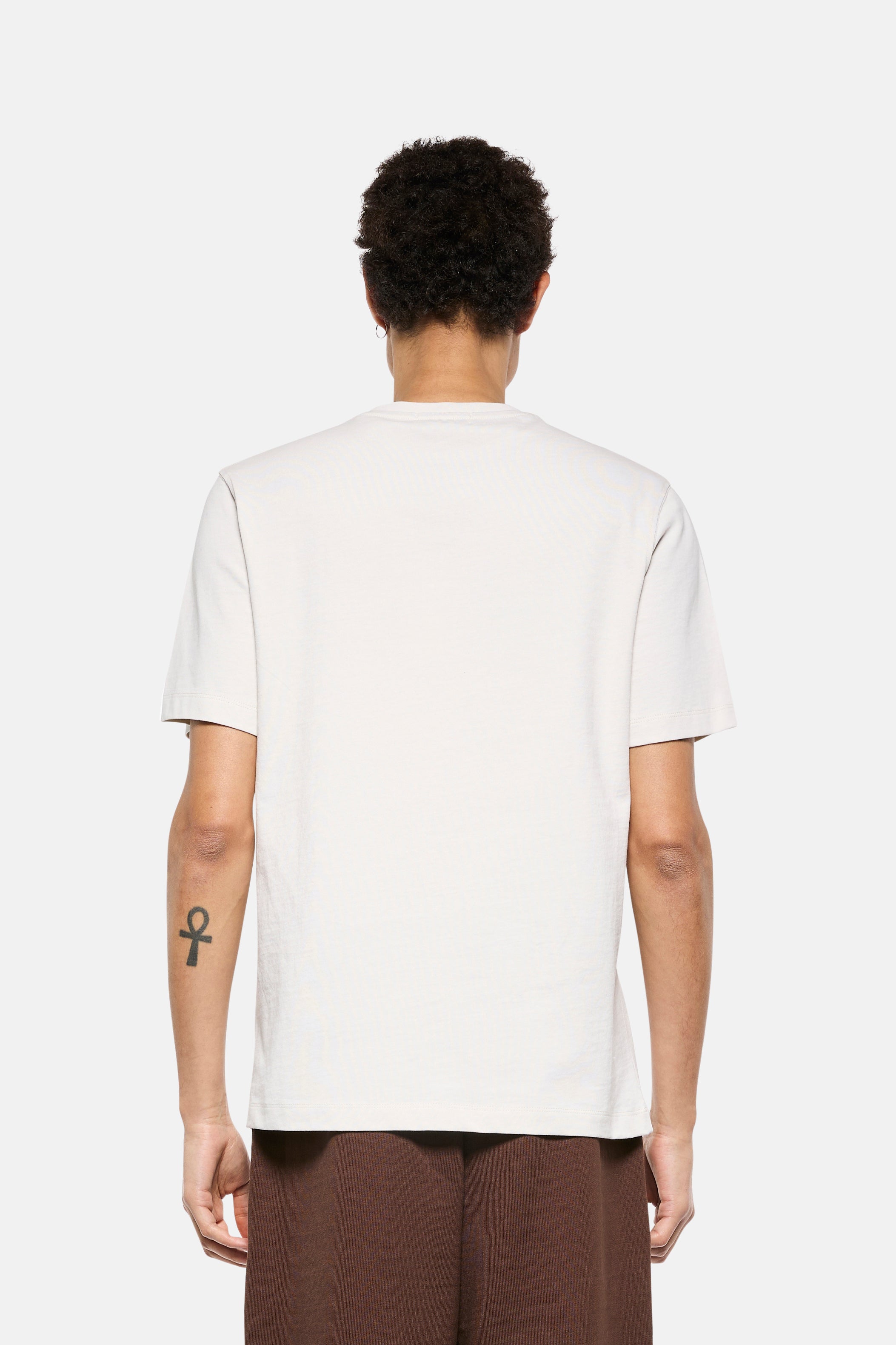 T-shirt girocollo in cotone Cornely