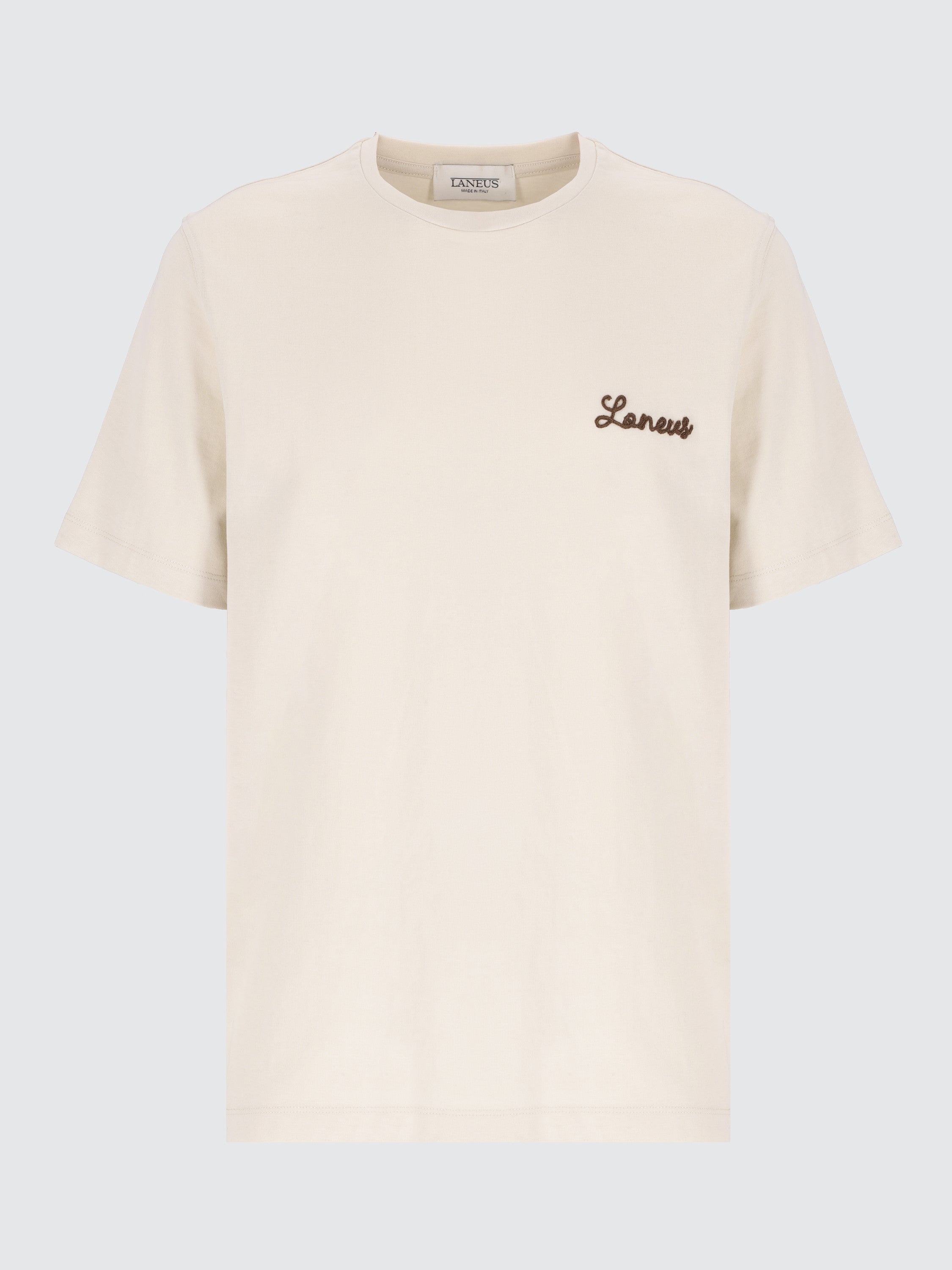 T-shirt girocollo in cotone Cornely