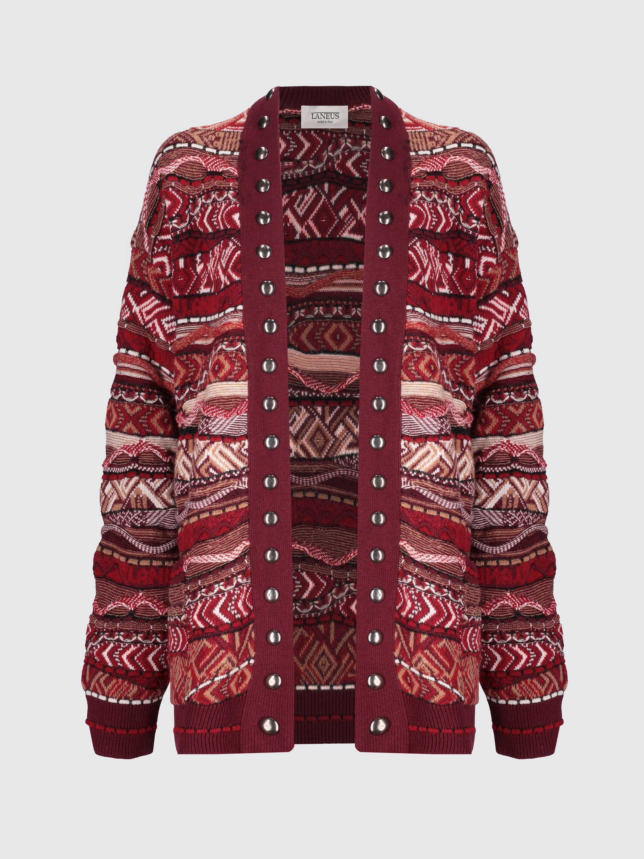 Cardigan oversize iconic jacquard