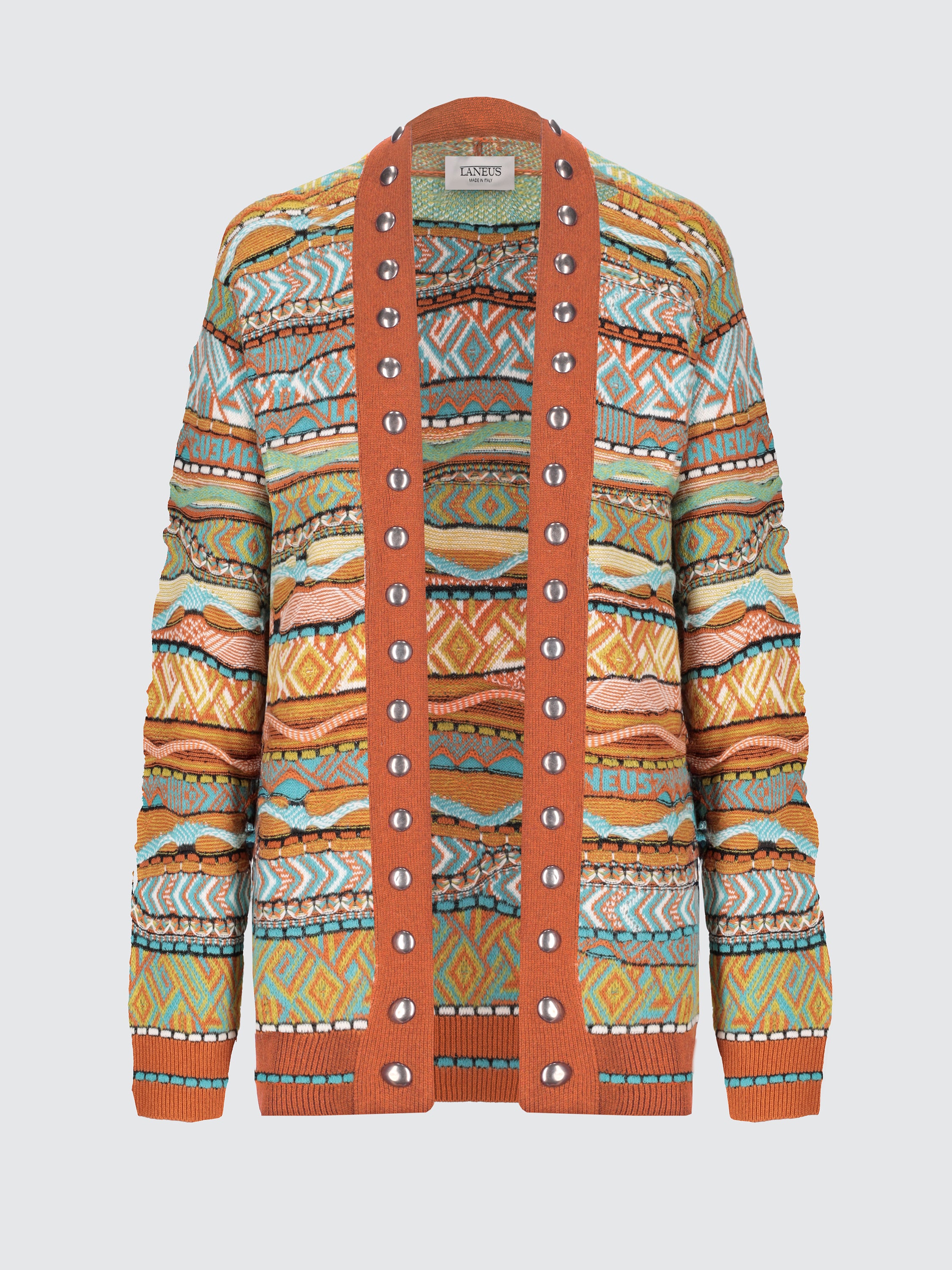 Cardigan oversize iconic jacquard