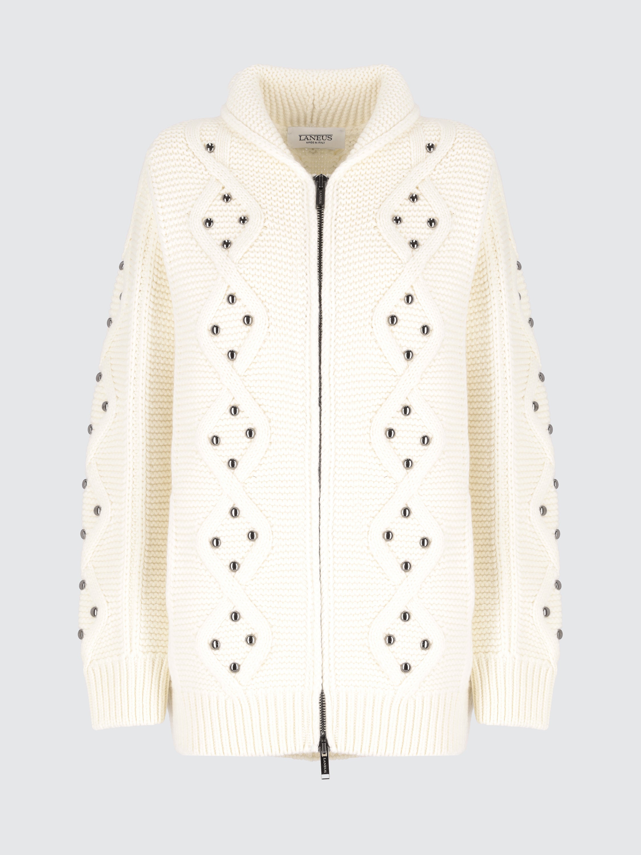 Wool knitted jacket