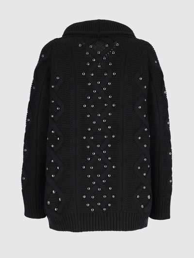 Wool knitted jacket