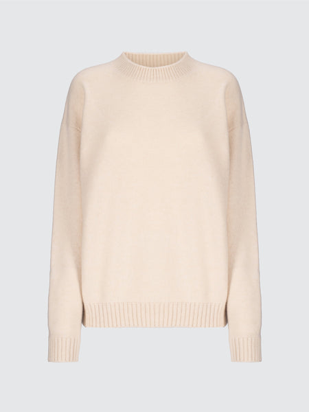 Maglia girocollo in cashmere Sense