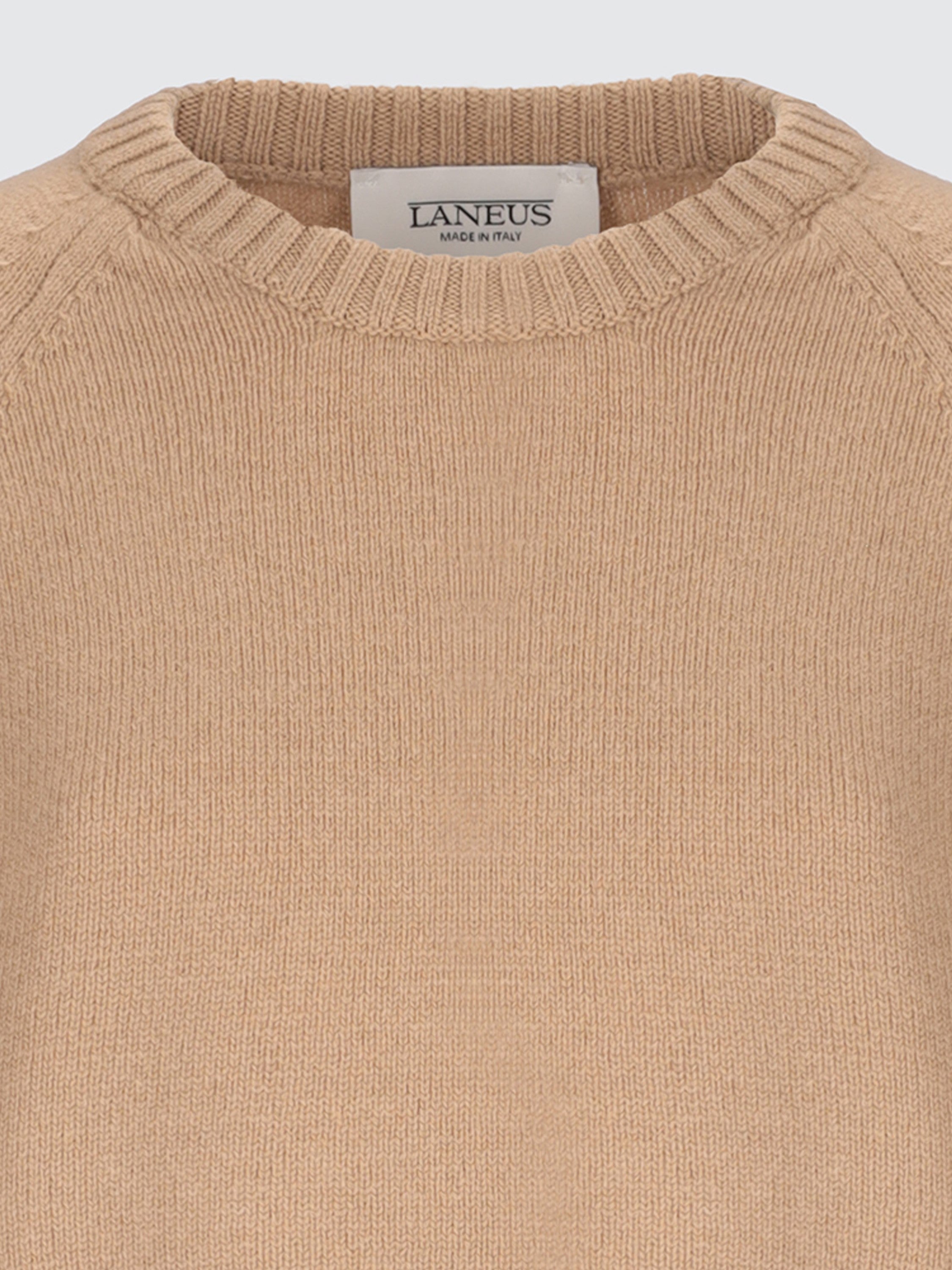 Maglia cropped in lana e cashmere