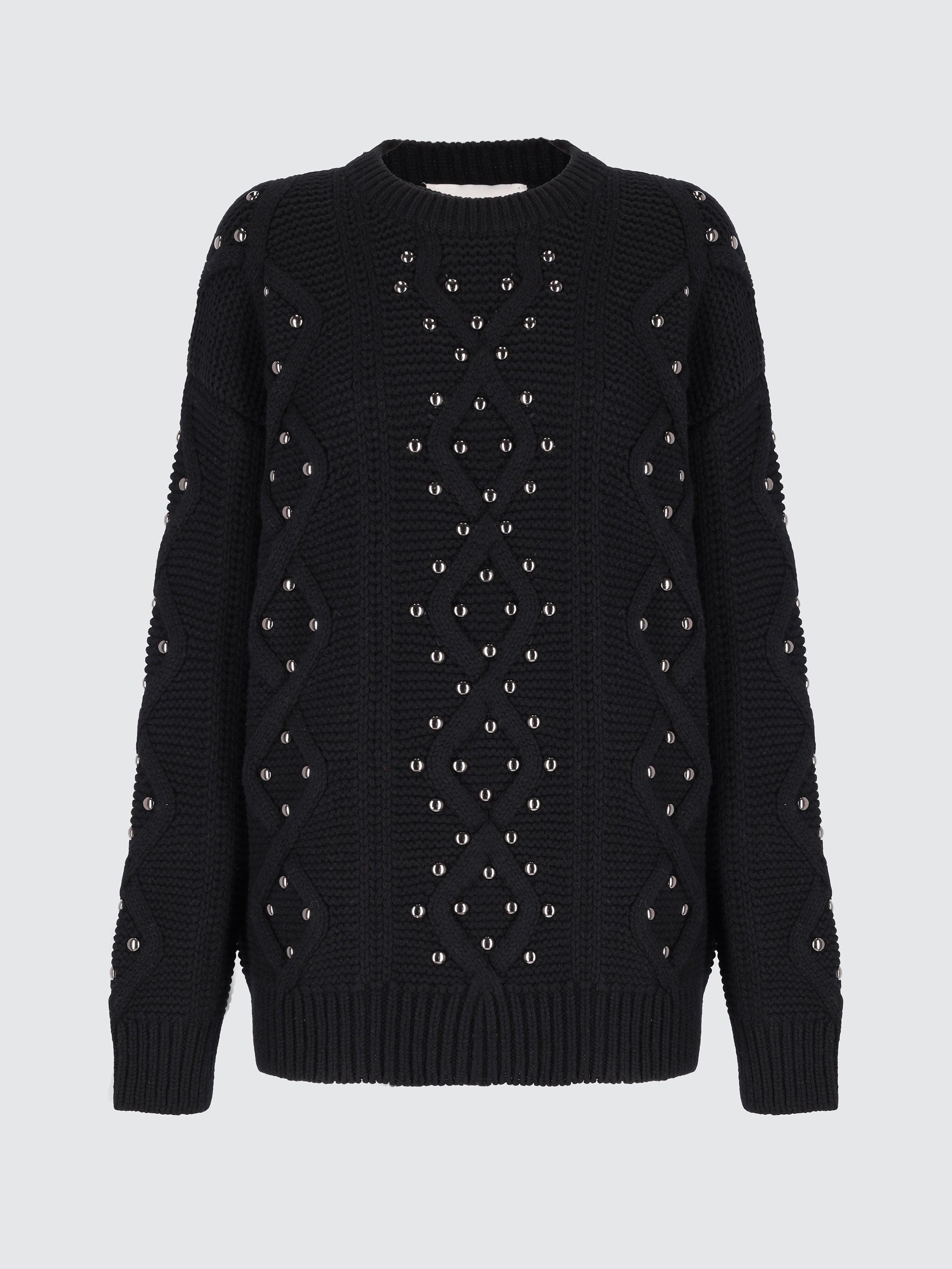Oversize wool maxi jumper