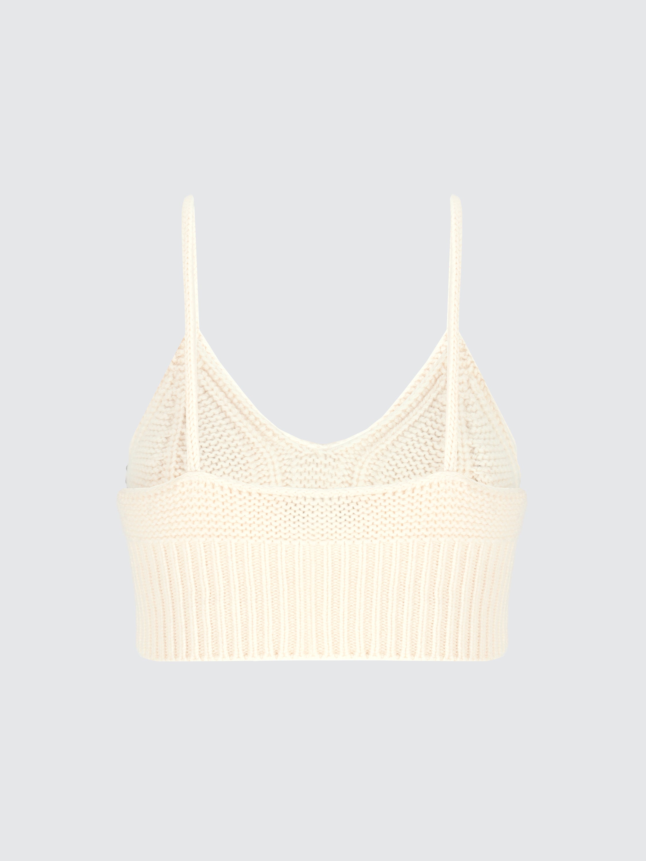 Top crop in maglia studs