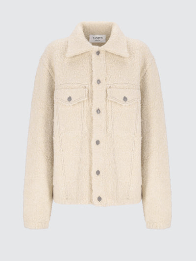 Giacca trucker in maglia bouclé