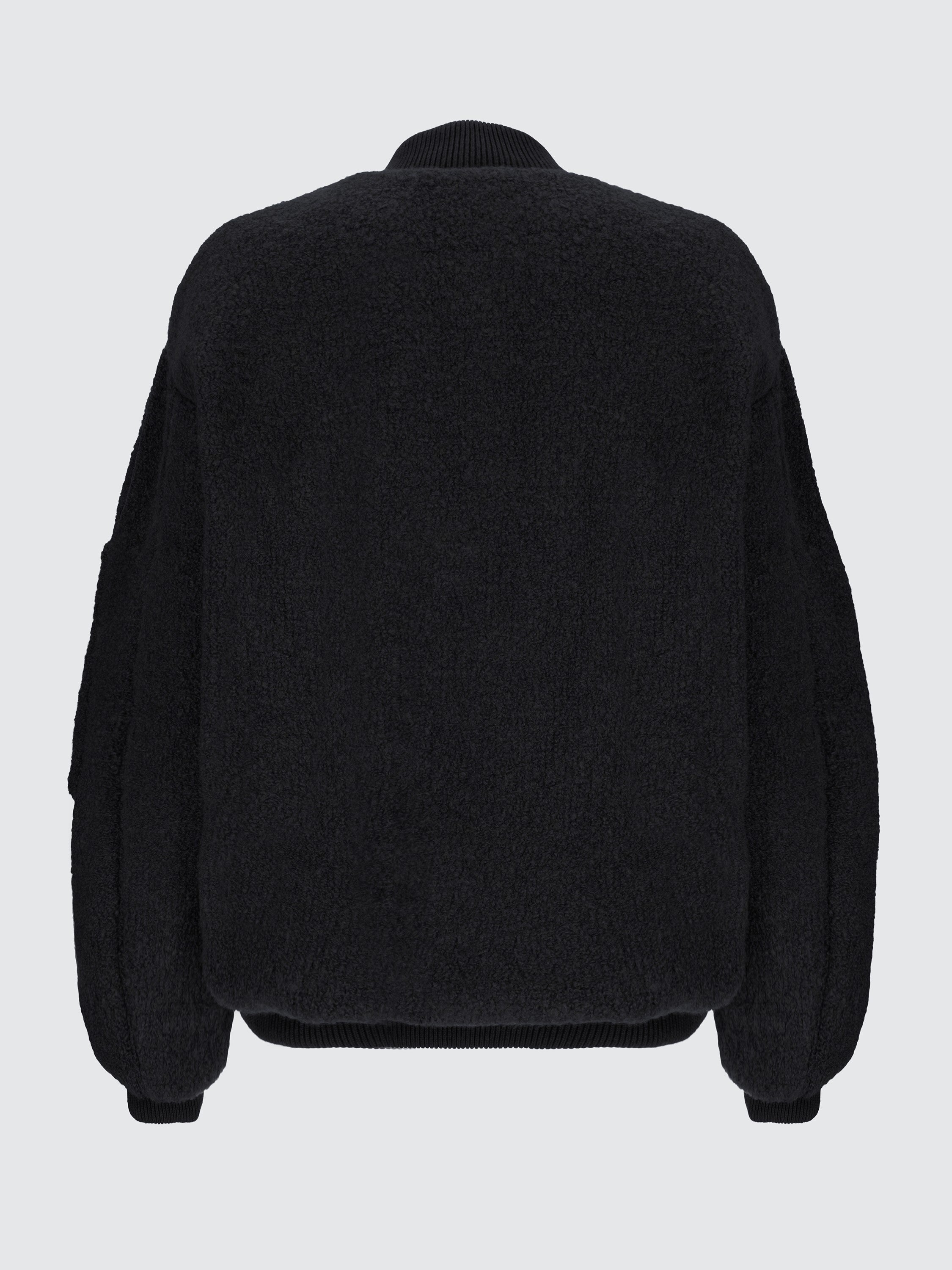 Bouclé knit bomber jacket – Laneus