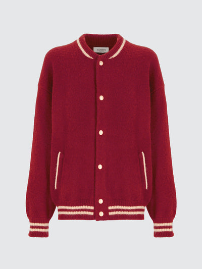 Bomber in maglia di cashmere