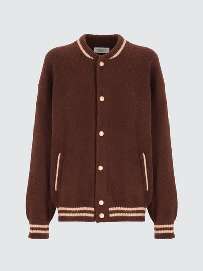 Bomber in maglia di cashmere