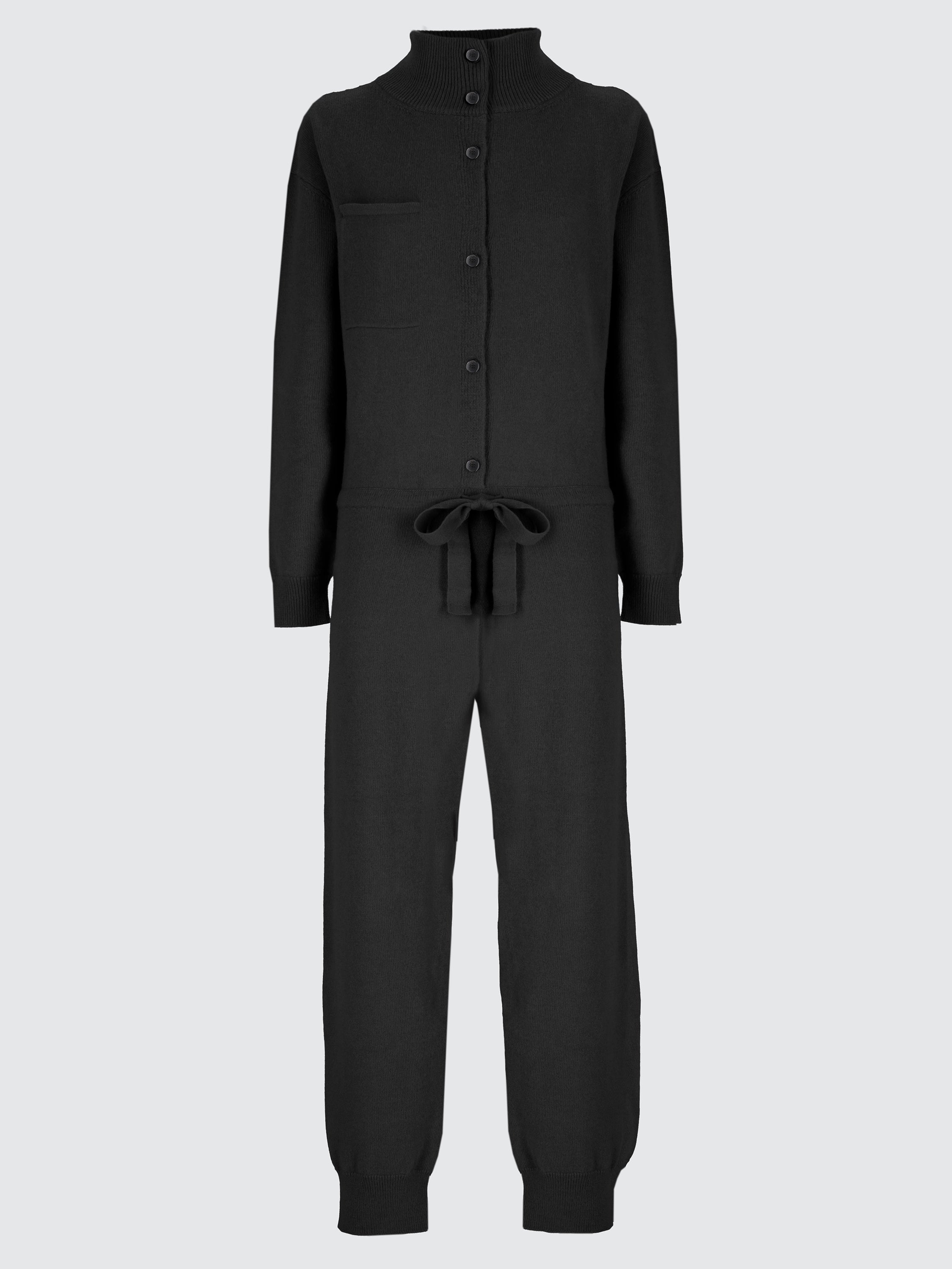 Wool and alpaca knit jumpsuit