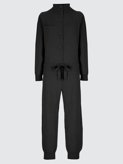 Wool and alpaca knit jumpsuit