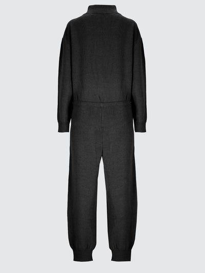 Wool and alpaca knit jumpsuit