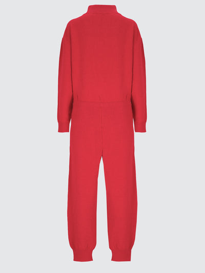 Wool and alpaca knit jumpsuit