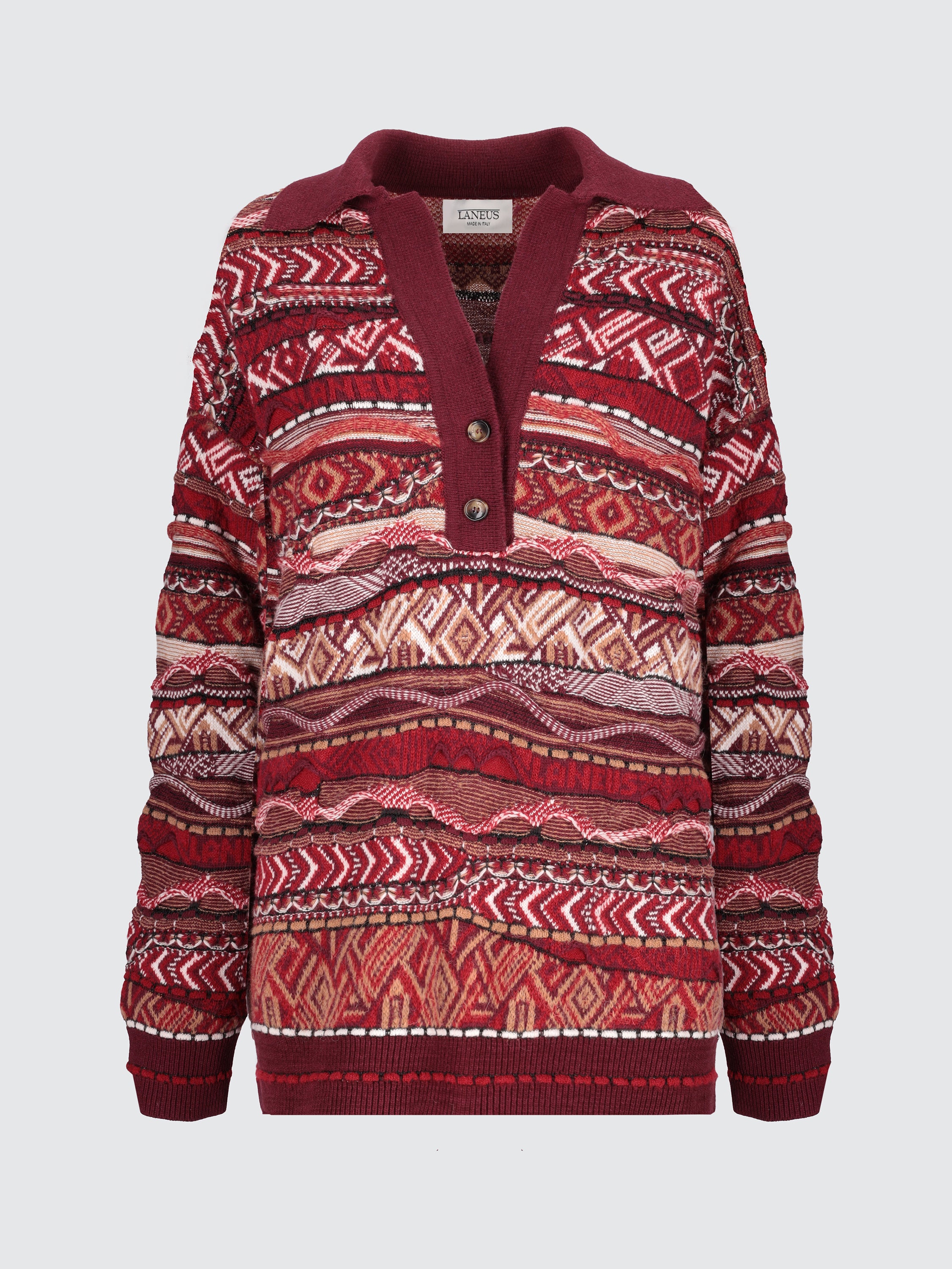 Polo lunga jacquard "Laneus"