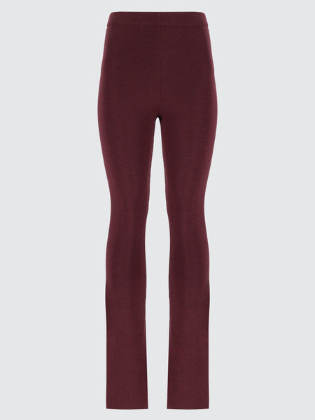 Pantaloni flared in lana extrafine