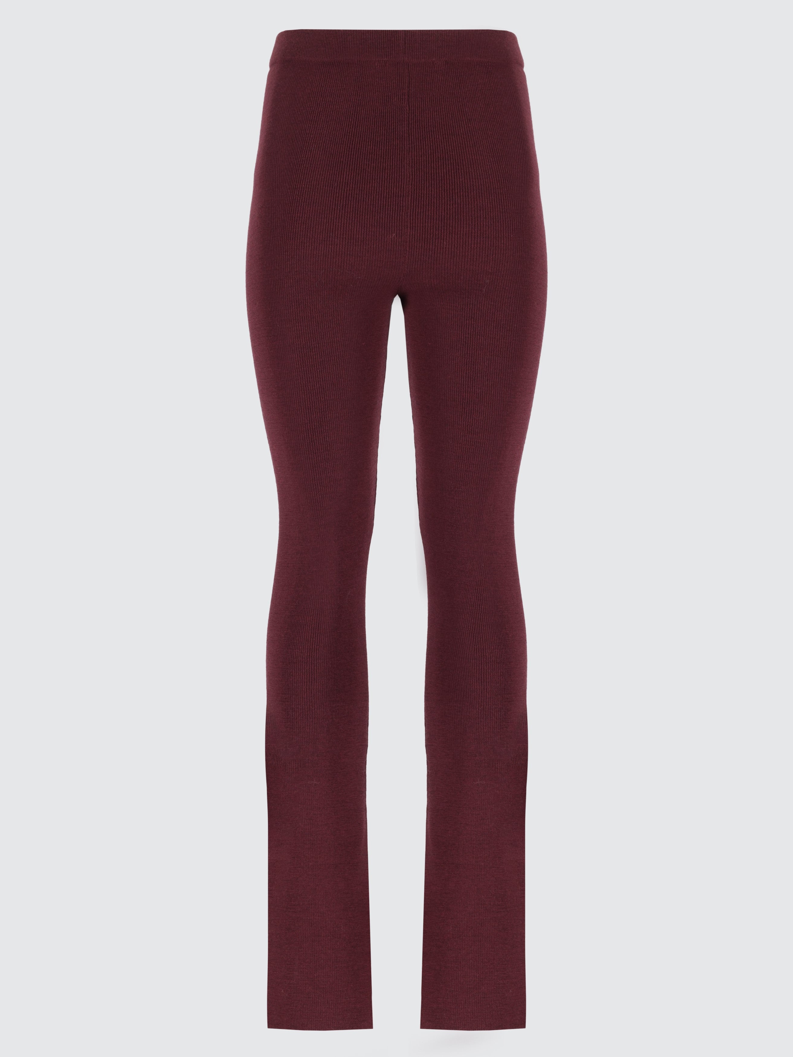 Pantaloni flared in lana extrafine