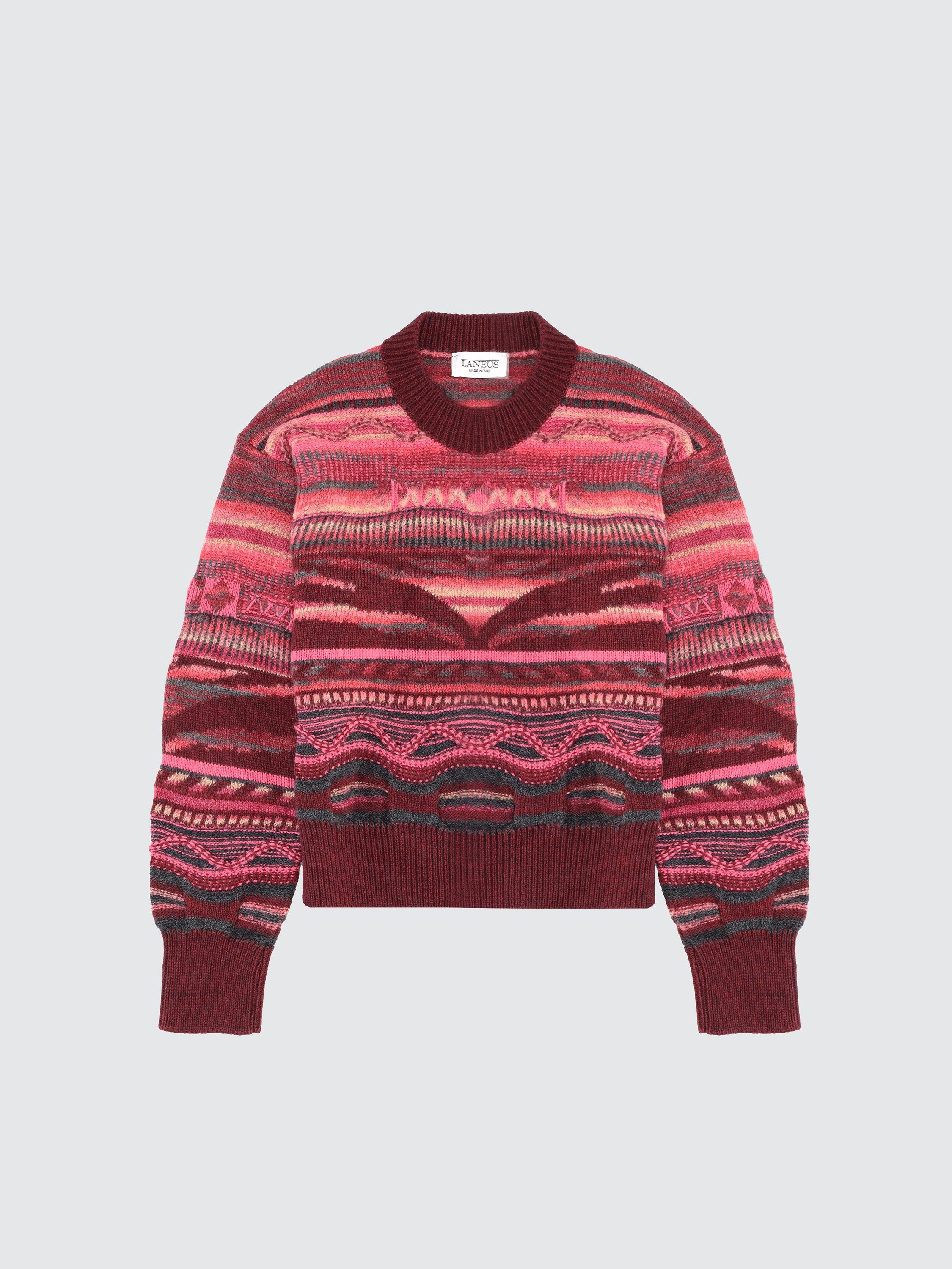 "Laneus" jacquard wool jumper