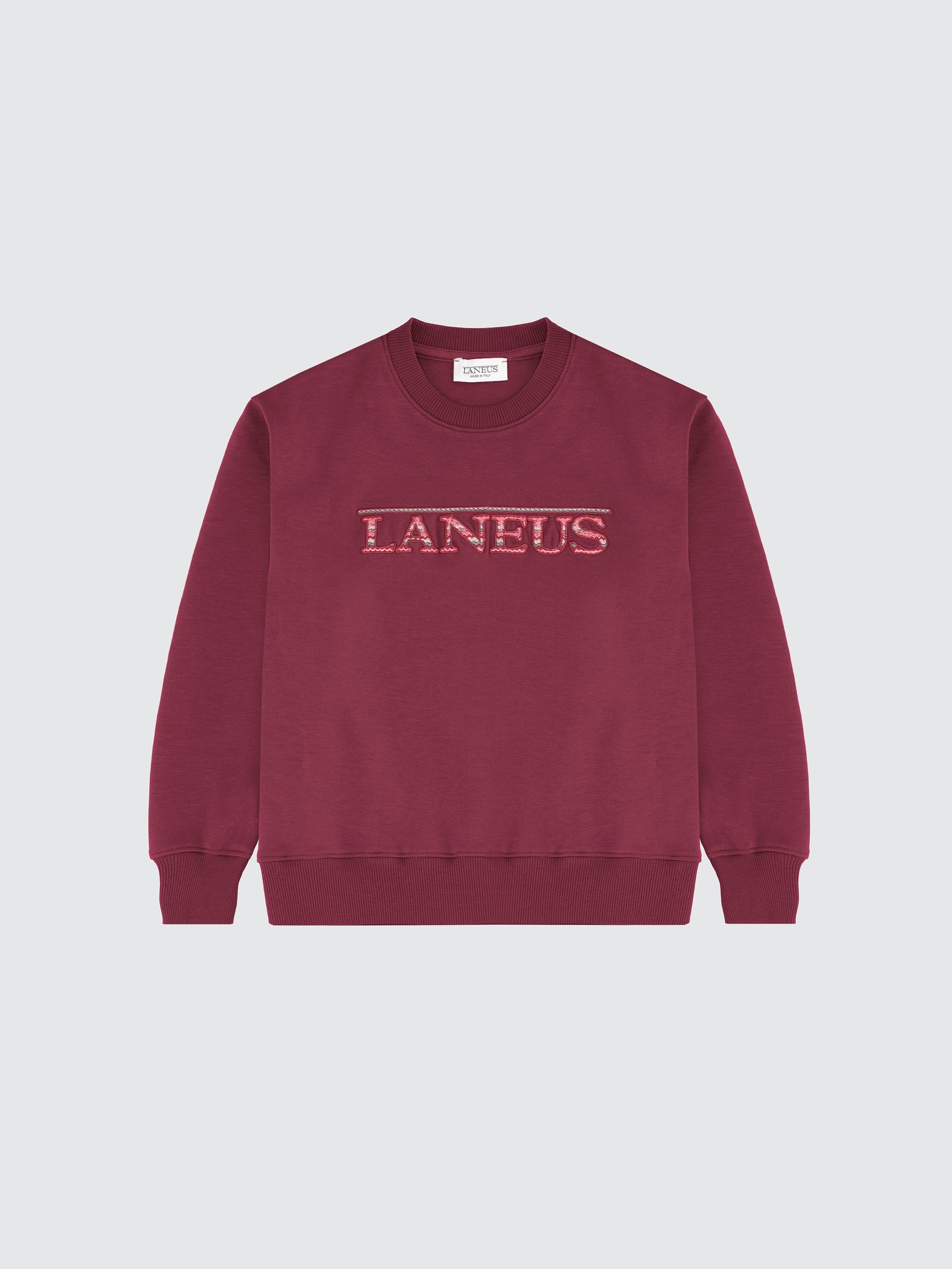 Crewneck logo jacquard sweatshirt