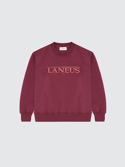 Crewneck logo jacquard sweatshirt