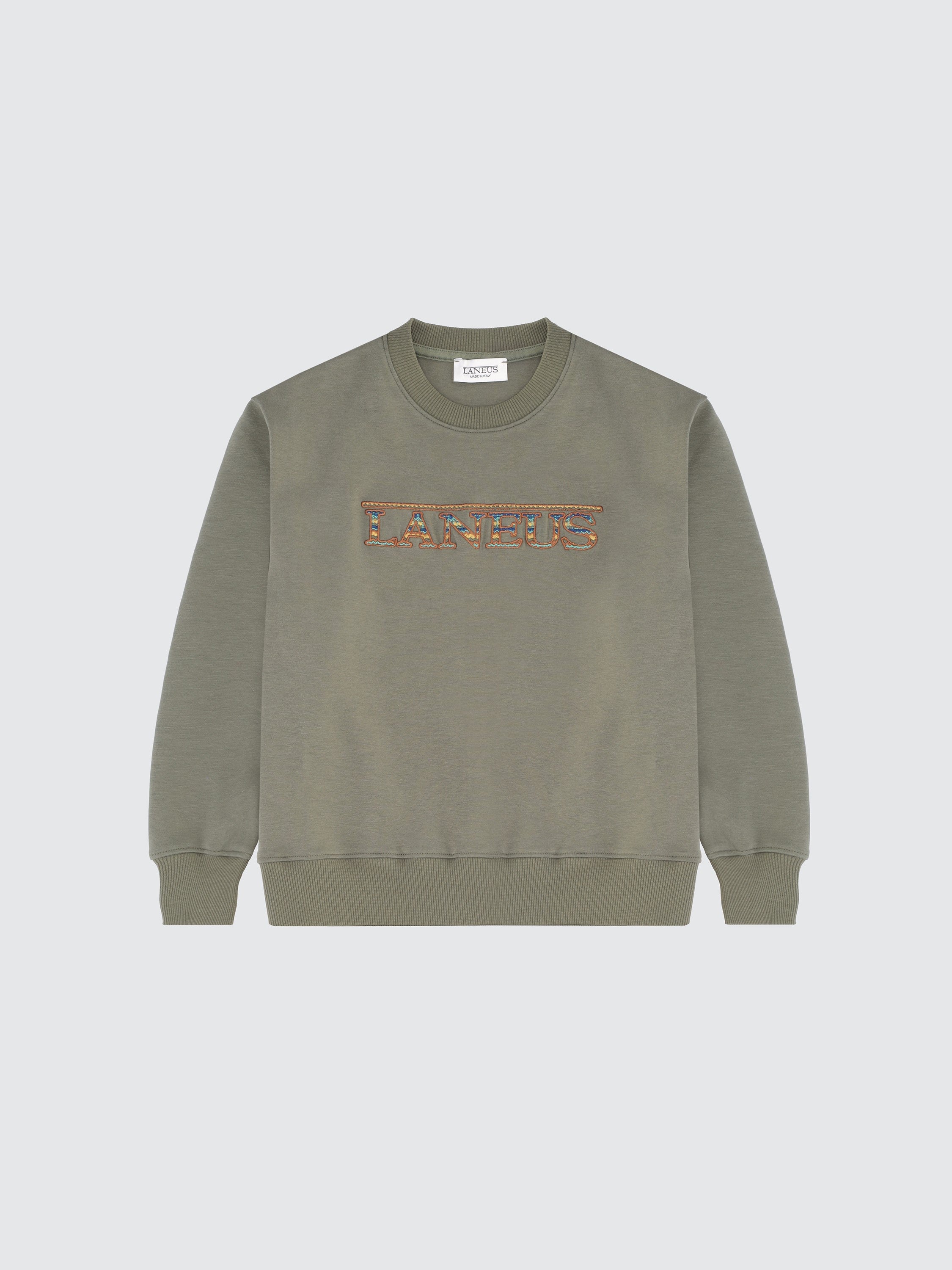 Crewneck logo jacquard sweatshirt