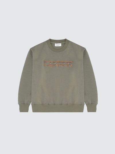 Crewneck logo jacquard sweatshirt
