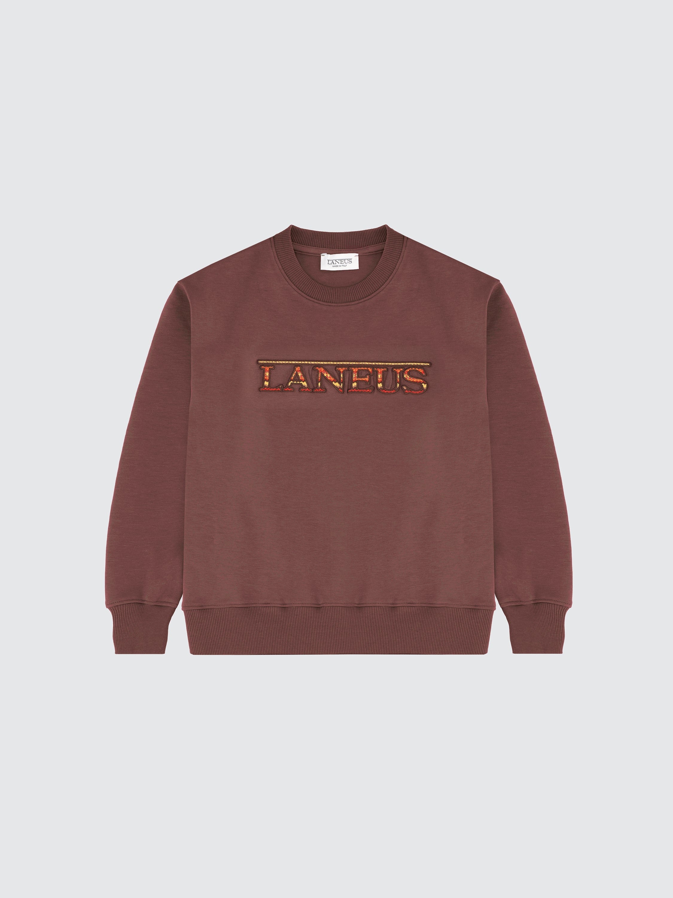 Crewneck logo jacquard sweatshirt