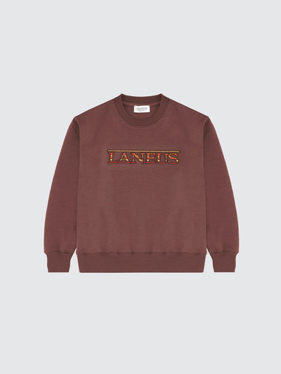 Crewneck logo jacquard sweatshirt