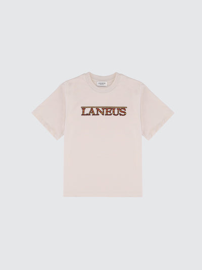 Jacquard logo cotton t-shirt