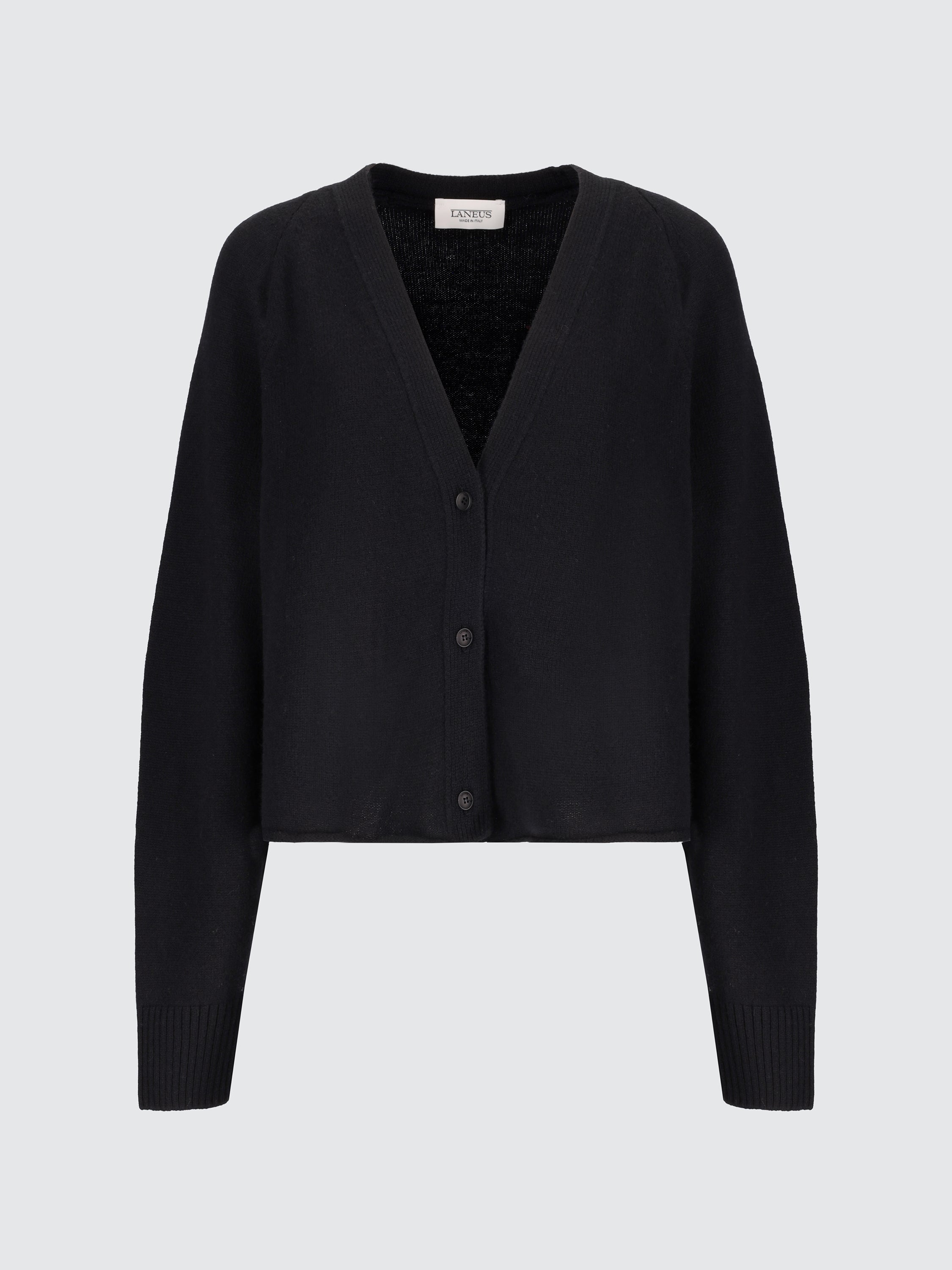 Cardigan in lana merinos e cashmere