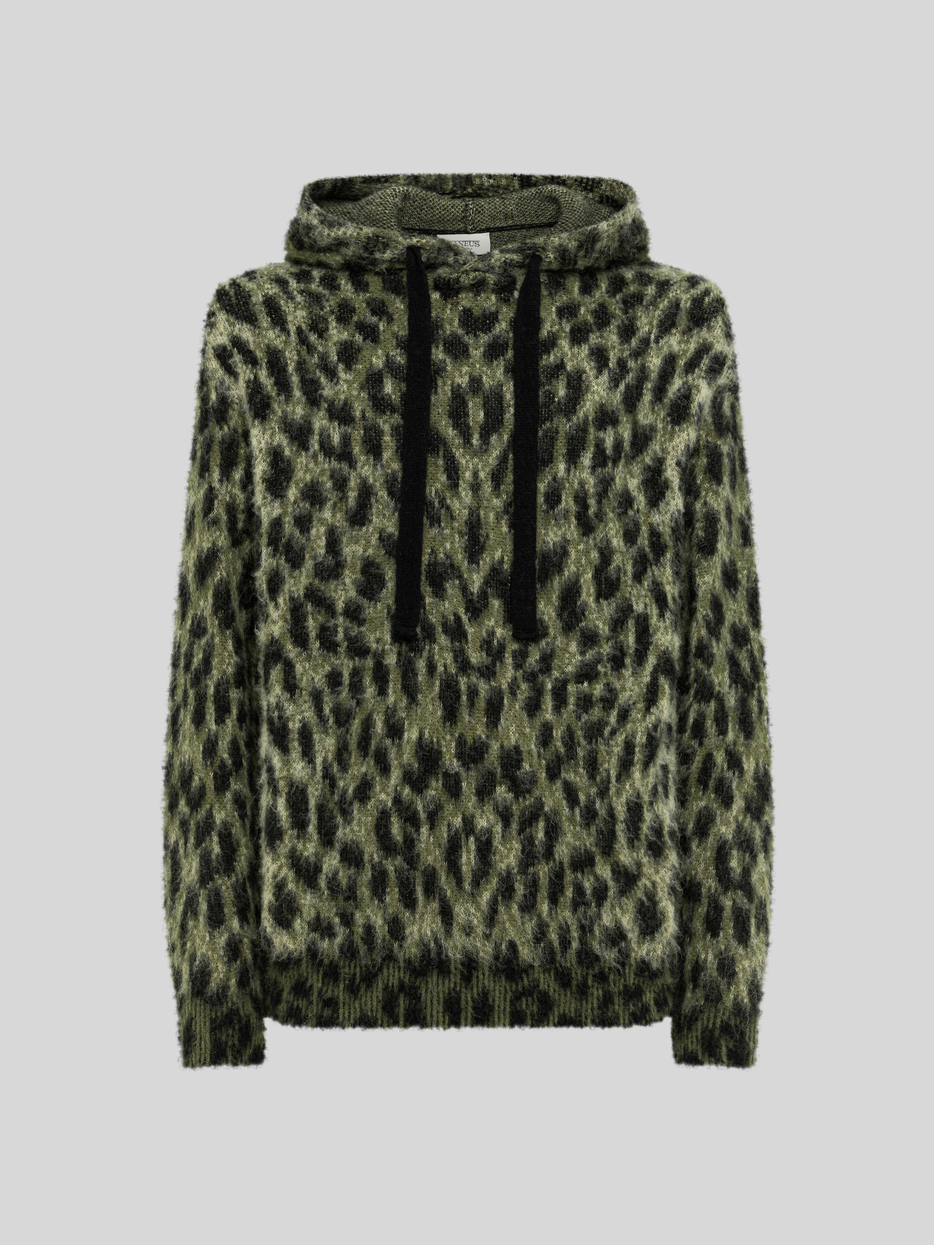 HOODIE BOXY IN MAGLIA MACULATA BRUSHED