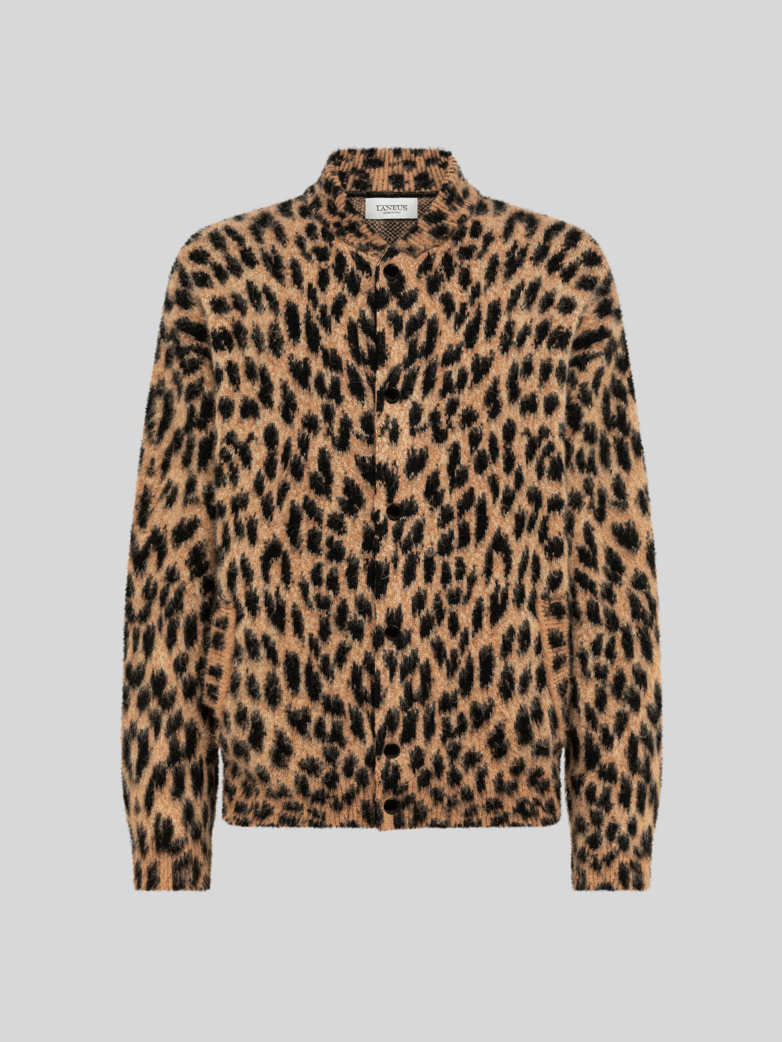 BOMBER BOXY IN MAGLIA MACULATA BRUSHED