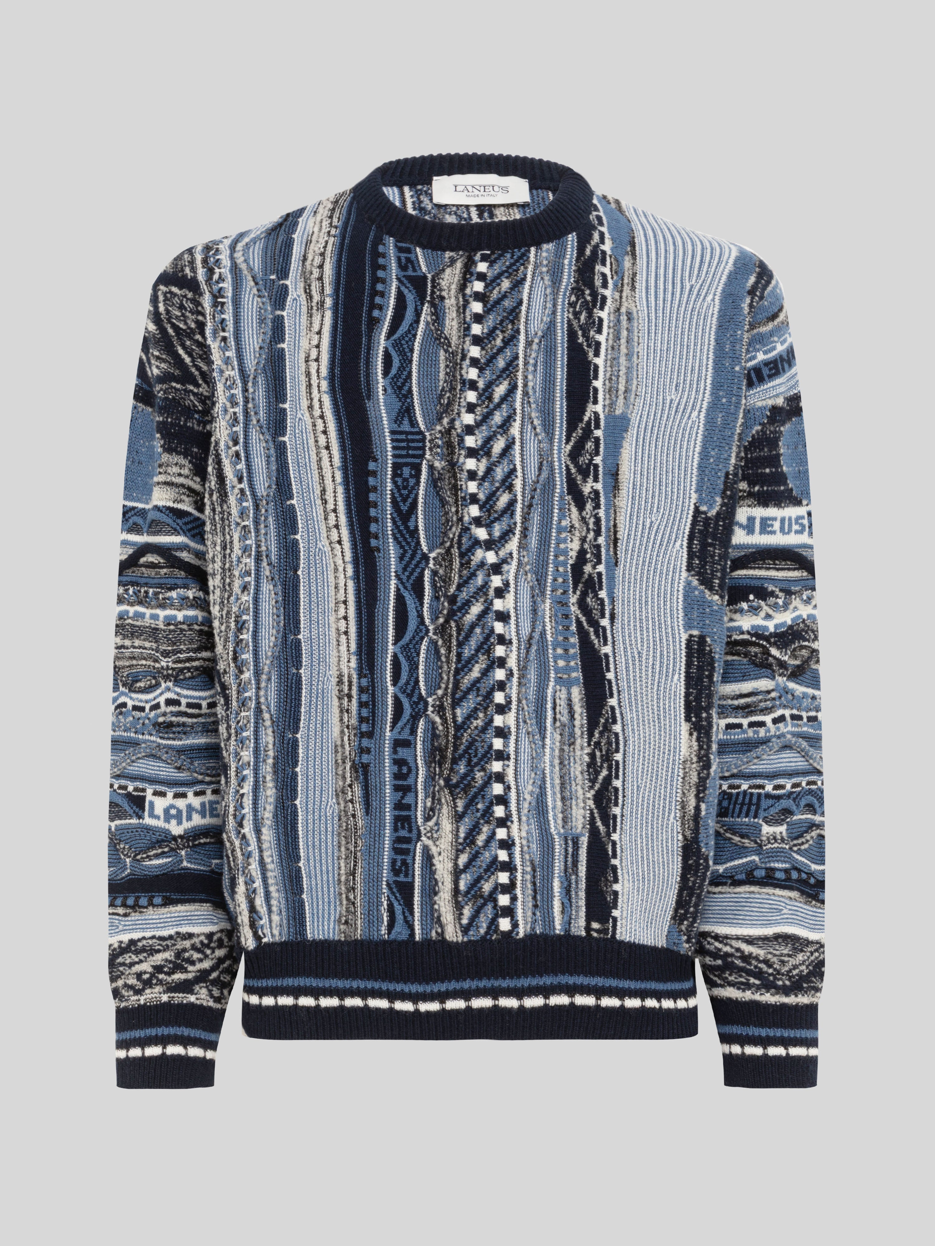 CREWNECK BOXY IN JACQUARD