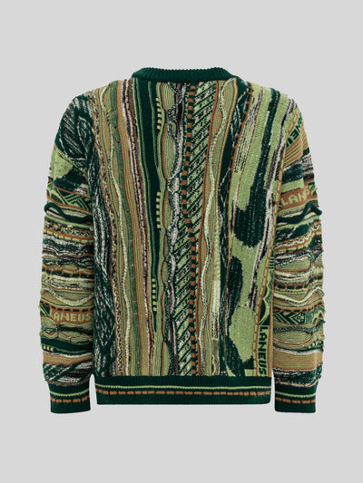 JACQUARD BOXY CREWNECK