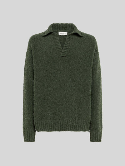 BOXY POLO IN SOFT TEXTURED YARN