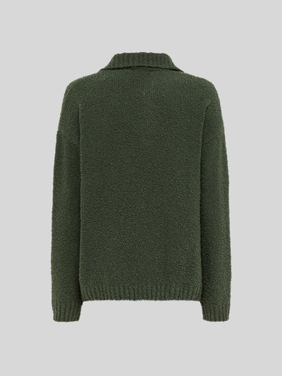 BOXY POLO IN SOFT TEXTURED YARN