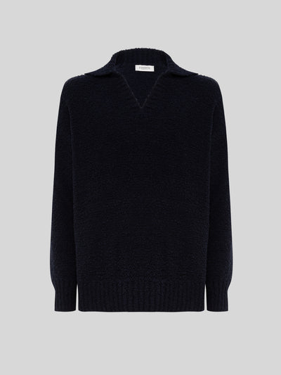 BOXY POLO IN SOFT TEXTURED YARN