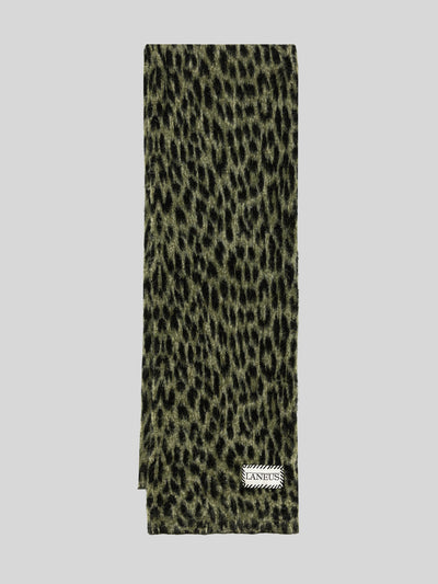 BRUSHED SPOTTED KNITTED SCARF