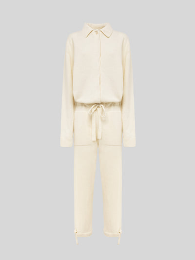 KNIT JUMPSUIT IN WOOL AND ANGORA
